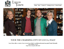 Tablet Screenshot of luccatours.com